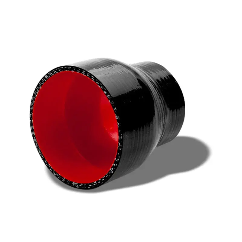 Black-Red 3Ply Silicone 2"-3" Reducer Coupler Hose For Turbo/Intake/Intercooler 1