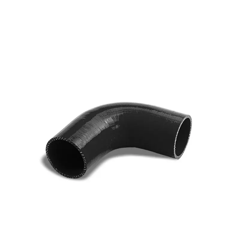 Black Silicone 2" 3-Ply 90 Degree Elbow Coupler Hose For Turbo/Intercooler 1