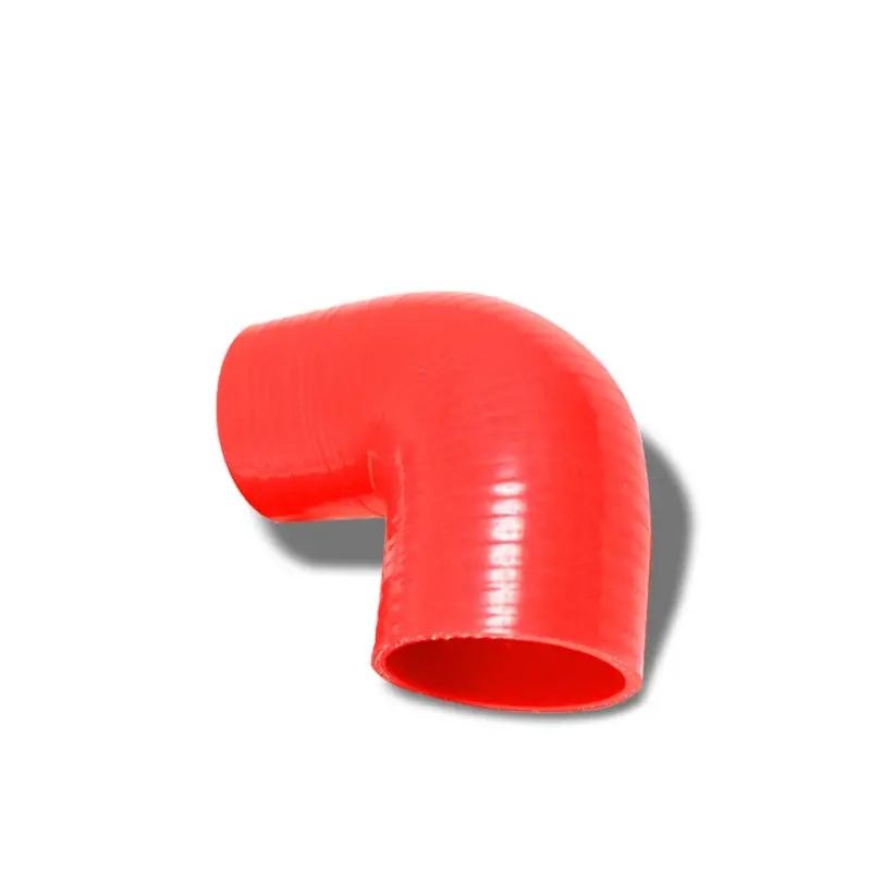 Red 3Ply Silicone 2.25"-2.50" 90 Degree Reducer Hose For Intake/Intercooler 1