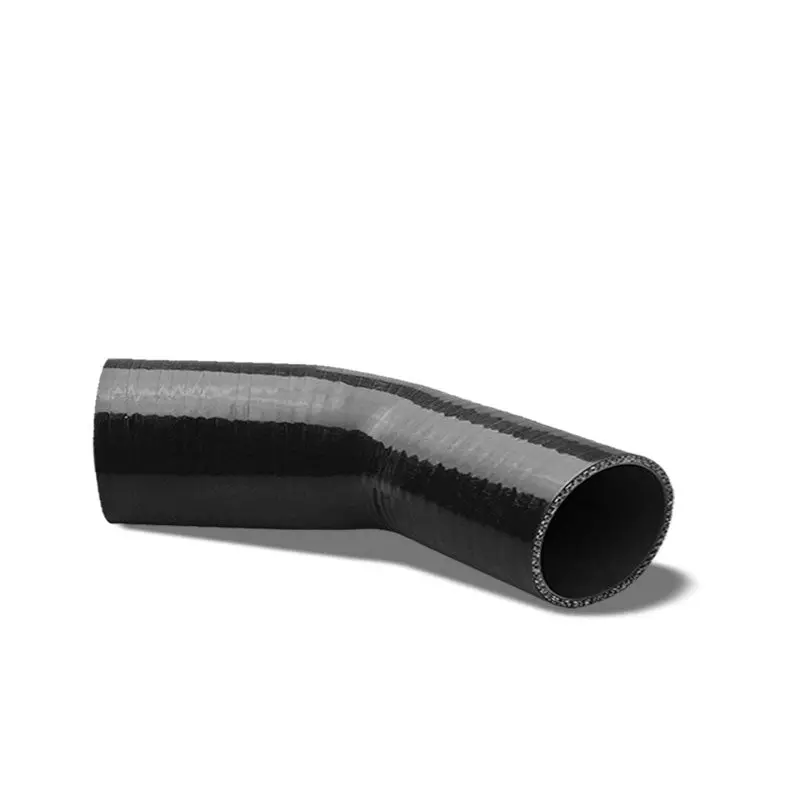 Black 3Ply Silicone 2.25"-2.75" 45 Degree Reducer Hose For Turbo/Intercooler 1