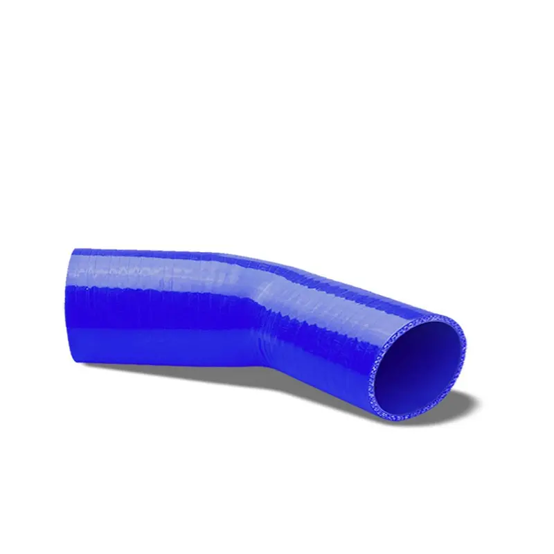 Blue 4-Ply Nylon Silicone 2.25"-2.75" 45 Degree Reducer Hose For Turbo/Intake 1