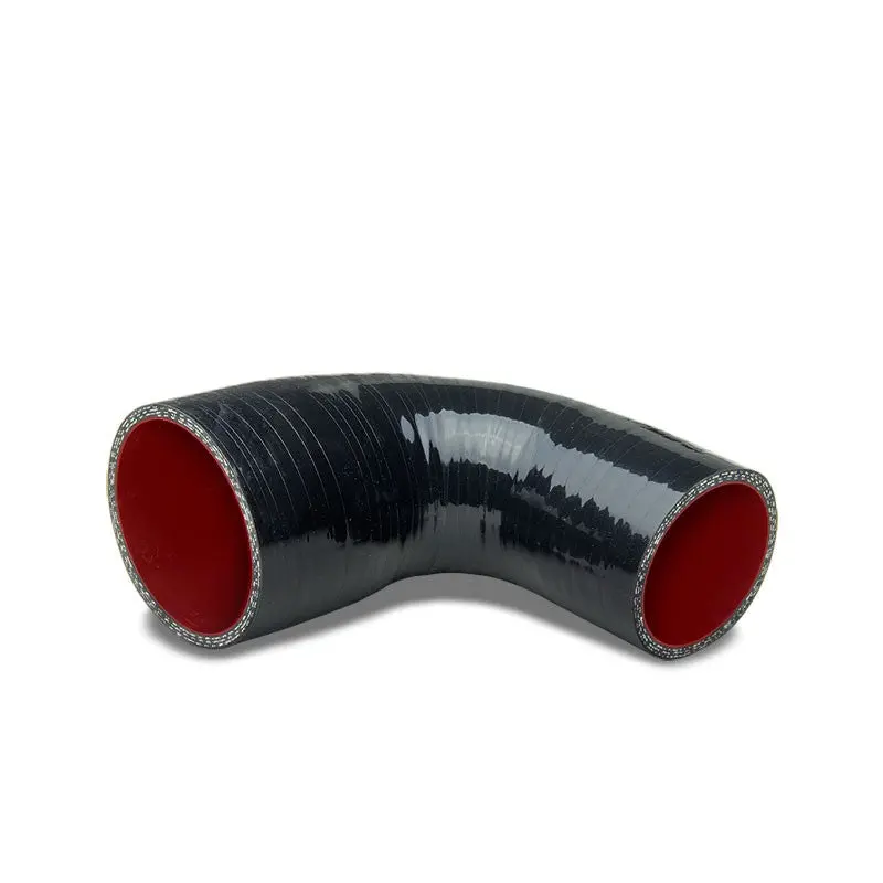 Black-Red 3Ply Silicone 2.25"-2.75" 90 Degree Reducer Hose For Turbo/Intercooler 1