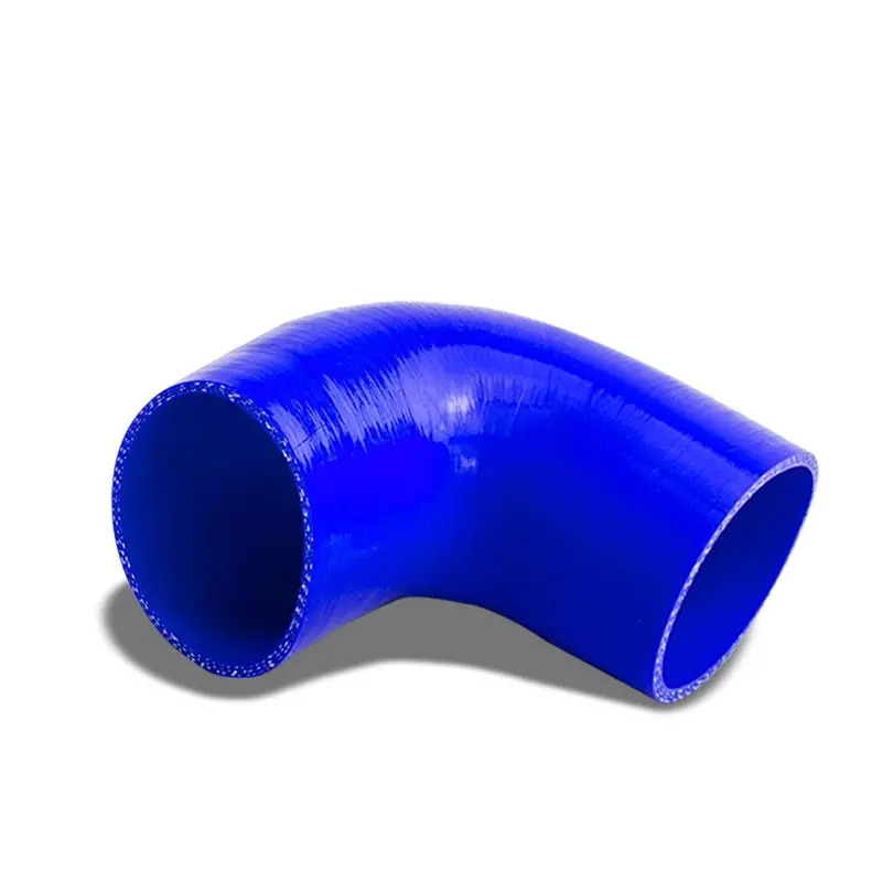 Blue 3Ply Silicone 2.25"-2.75" 90 Degree Reducer Hose For Turbo/Intercooler 1