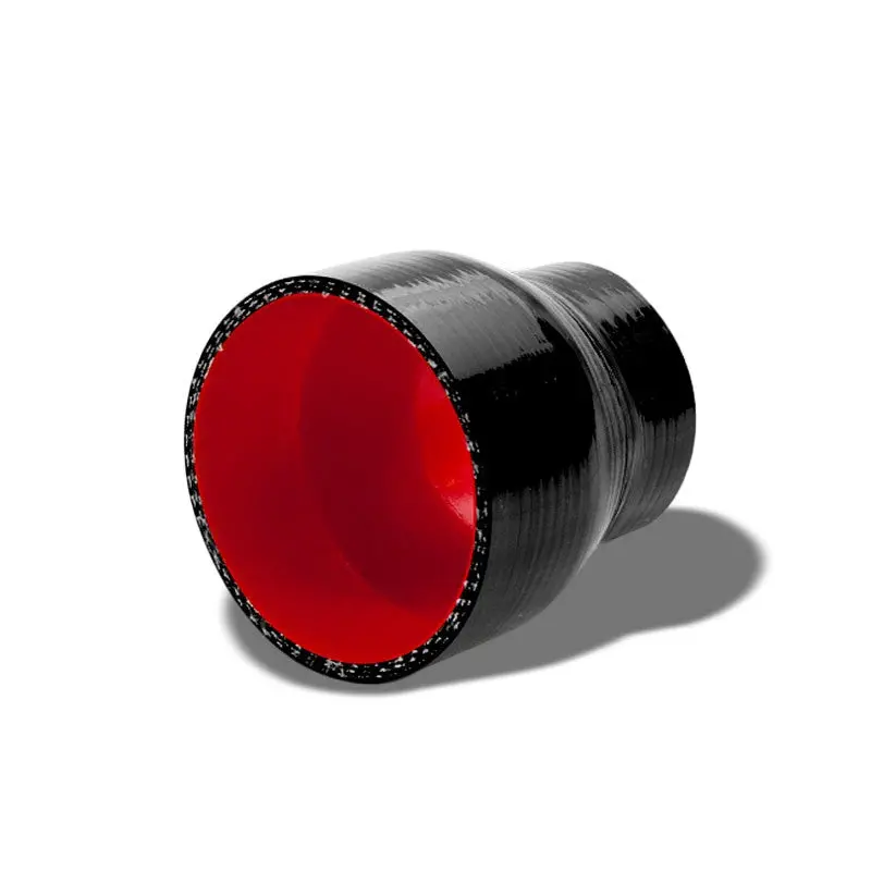 Black-Red 3Ply Silicone 2.25"-2.75" Reducer Coupler Hose For Intake/Intercooler 1