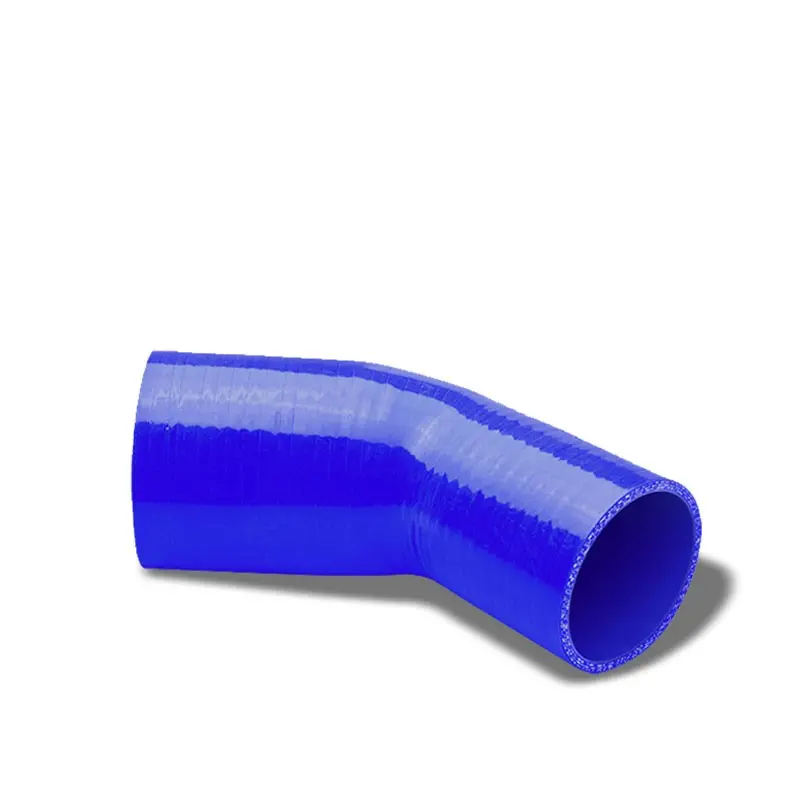 Blue 4-Ply Nylon Silicone 2.25"-3.00" 45 Degree Reducer Hose For Turbo/Intake 1