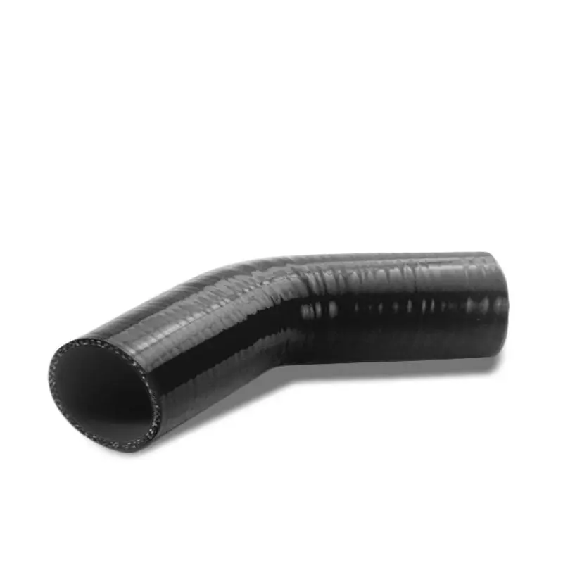 Black Silicone 2.25" 3-Ply 45 Degree Elbow Hose For Turbo/Intake/Intercooler 1