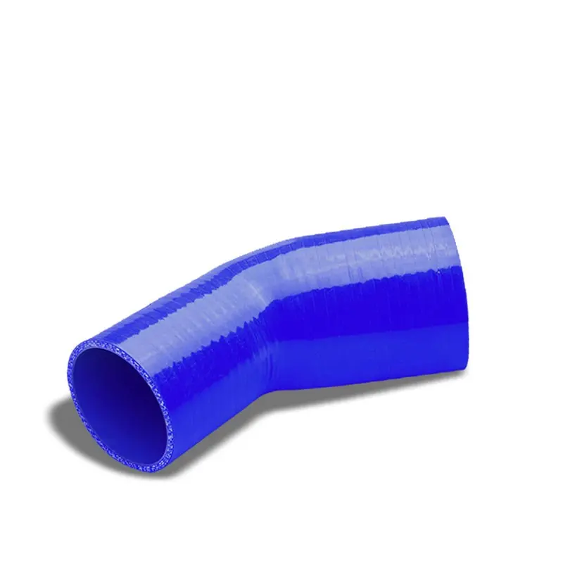 Blue 4-Ply Nylon Silicone 2.50"-2.75" 45 Degree Reducer Hose For Turbo/Intake 1