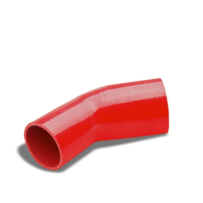 Red 4-Ply Nylon Silicone 2.50"-2.75" 45 Degree Reducer Hose For Turbo/Intake 1