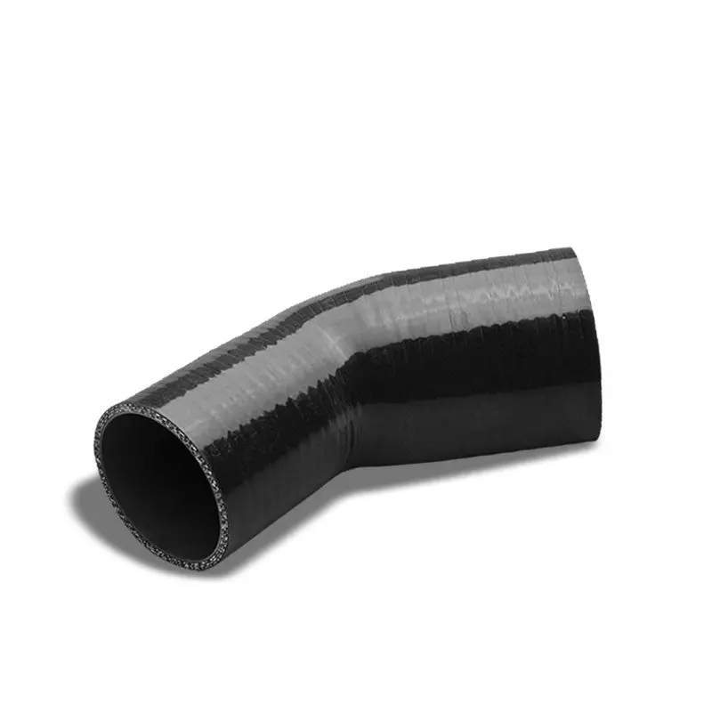Black 3Ply Silicone 2.50"-3.00" 45 Degree Reducer Hose For Turbo/Intercooler 1