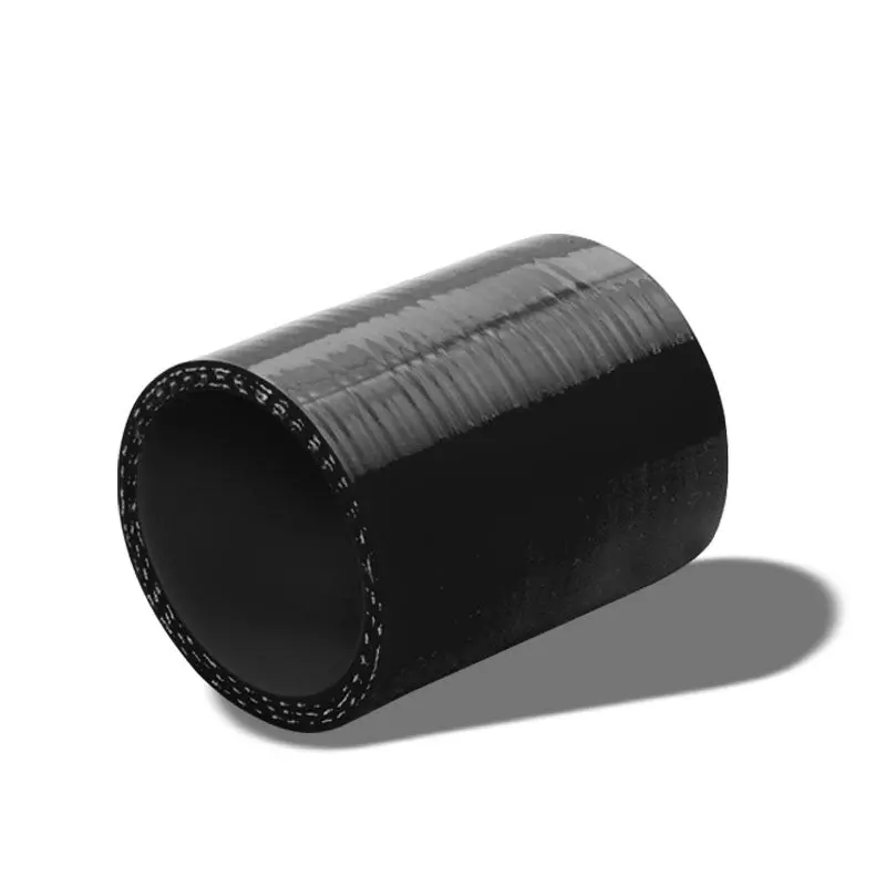 Black Silicone 2.50" 3-Ply Straight Turbo/Intake/Intercooler Piping Coupler Hose 1