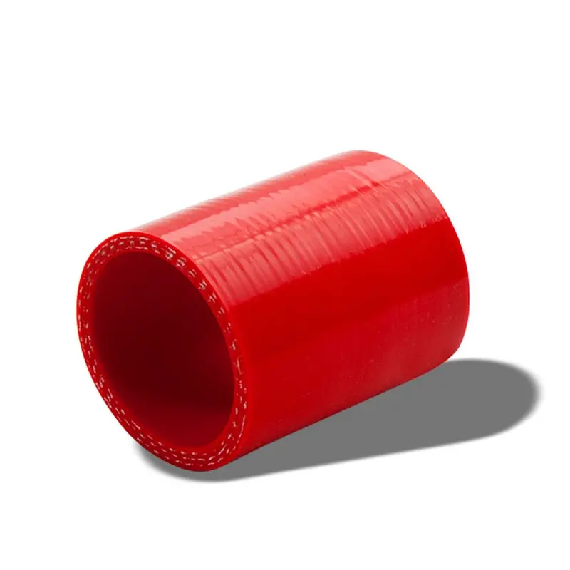 Red Silicone 2.50" 3-Ply Straight Turbo/Intake/Intercooler Piping Coupler Hose 1