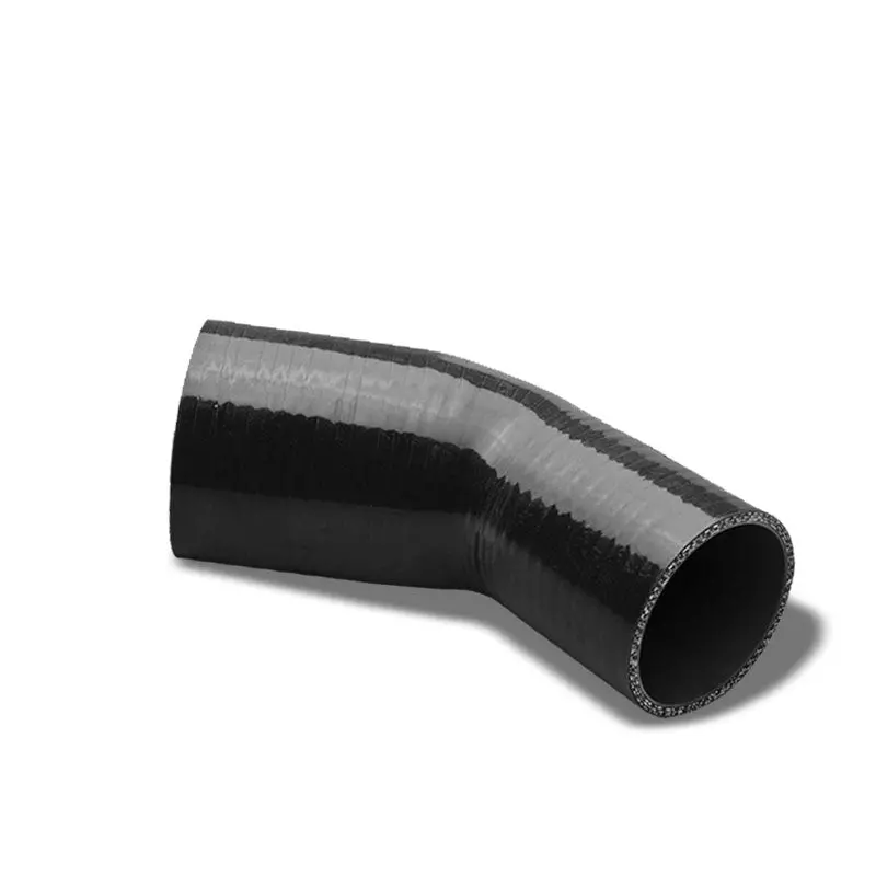 Black 3Ply Silicone 2.75"-3.00" 45 Degree Reducer Hose For Turbo/Intercooler 1