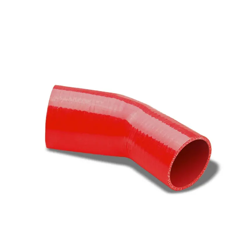 Red 3Ply Silicone 2.75"-3.0" 45 Degree Reducer Hose For Turbo/Intake/Intercooler 1