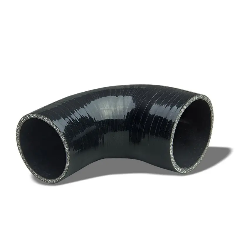 Black 3Ply Silicone 2.75"-3.00" 90 Degree Reducer Hose For Turbo/Intercooler 1