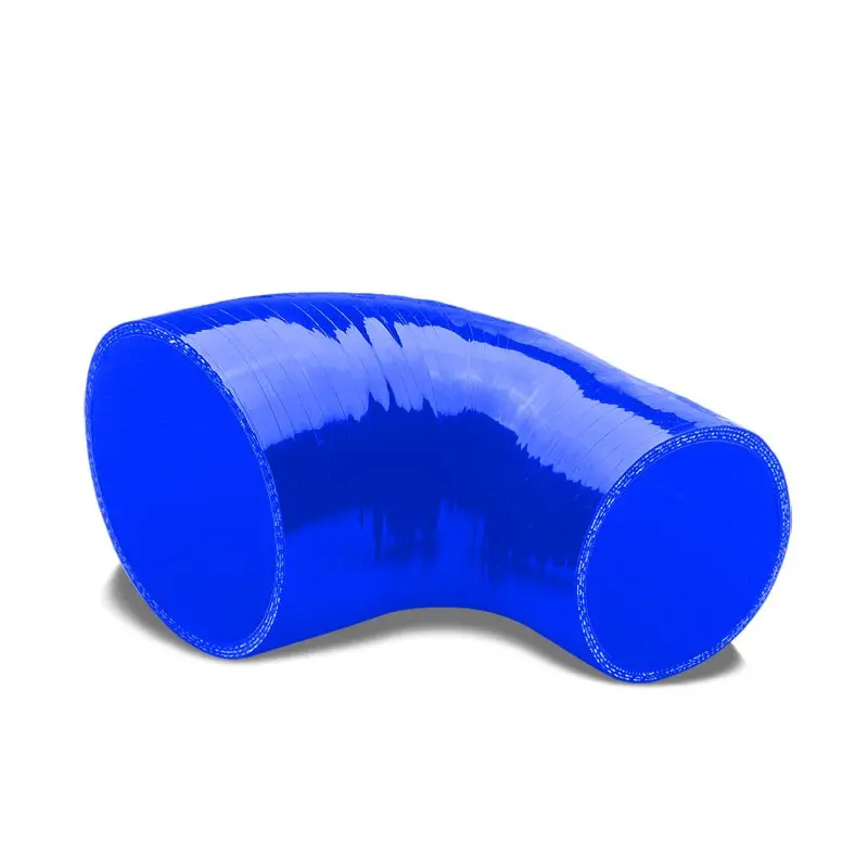 Blue 4-Ply Nylon Silicone 3.00"-3.50" 90 Degree Reducer Hose For Turbo/Intake 1