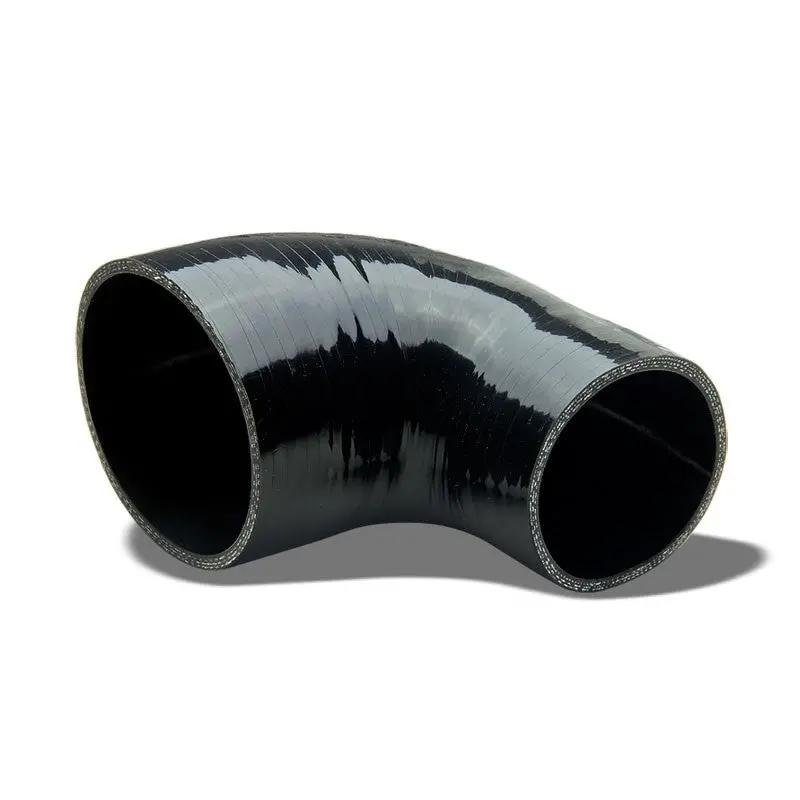 Black 3Ply Silicone 3.00"-4.00" 90 Degree Reducer Hose For Turbo/Intercooler 1