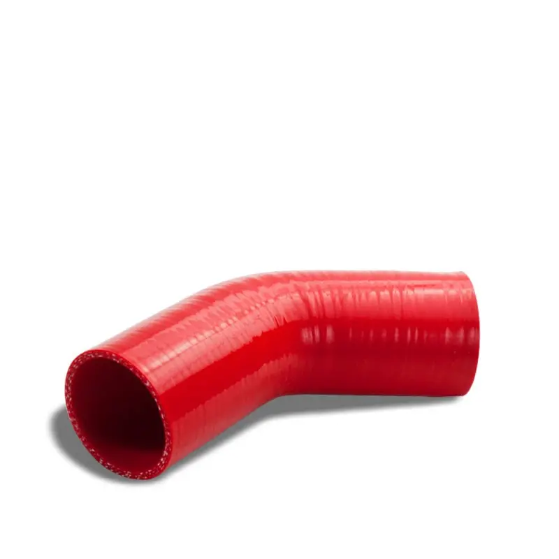 Red Silicone 3" 3-Ply 45 Degree Elbow Coupler Hose For Turbo/Intake/Intercooler 1