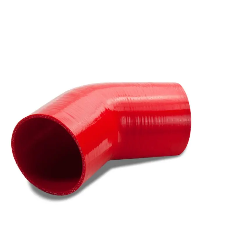 Red Silicone 3.25" 3-Ply 45 Degree Elbow Coupler Hose For Turbo/Intercooler 1