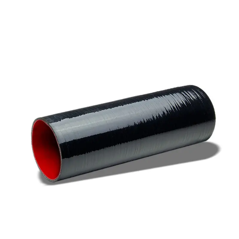 Black-Red 3Ply Silicone 3.25" 8" Long Straight Tube For Turbo/Intake/Intercooler 1