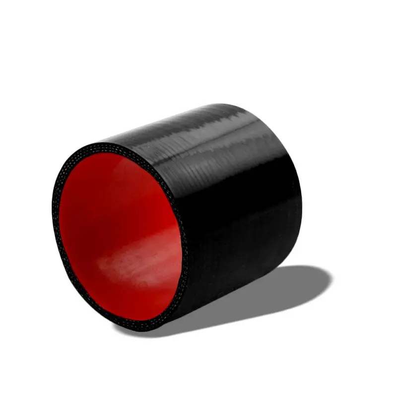 Black-Red 3Ply Silicone 3.25" Straight Coupler Hose For Turbo/Intake/Intercooler 1