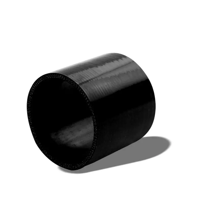 Black Silicone 3.50" 3-Ply Straight Turbo/Intake/Intercooler Piping Coupler Hose 1