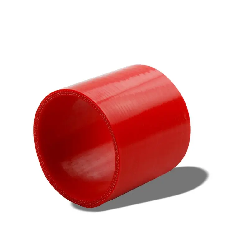Red Silicone 3.50" 3-Ply Straight Turbo/Intake/Intercooler Piping Coupler Hose 1