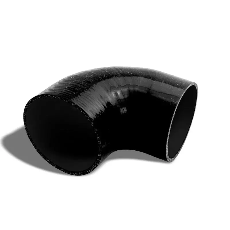 Black Silicone 4" 3-Ply 90 Degree Elbow Hose For Turbo/Intake/Intercooler 1