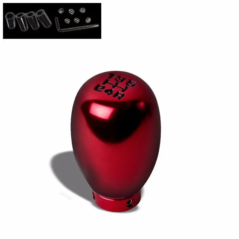 Universal Red/Black Racing 1.5" Thread 5-Speed Mt Shift Knob For Honda/Acura 1