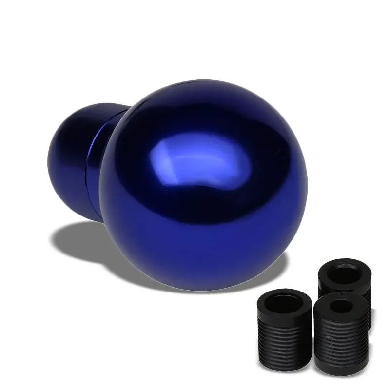 M8/M10/M12 Thread Blue 5-Speed Mt Aluminum Round Short Racing Shifter Knob 1