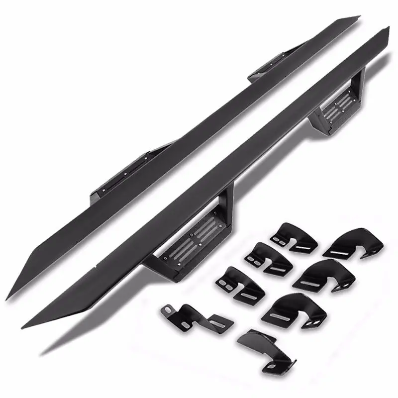 (Step-Down Black) Running Board Nerf Bar For 07-21 Toyota Tundra (Xk50 2Nd Gen) [Extended Cab] 1