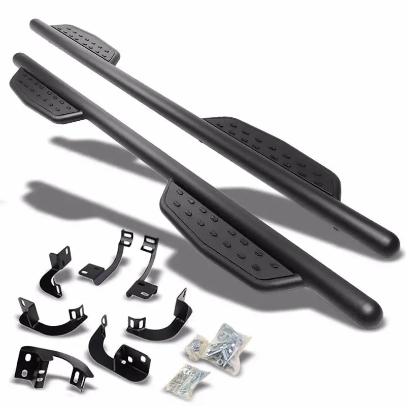 (Straight Sidestep Black) Running Board Nerf Bar For 09-18 Ram 1500 2500 3500/19+ Ram 1500 Classic [Crew Cab] 1