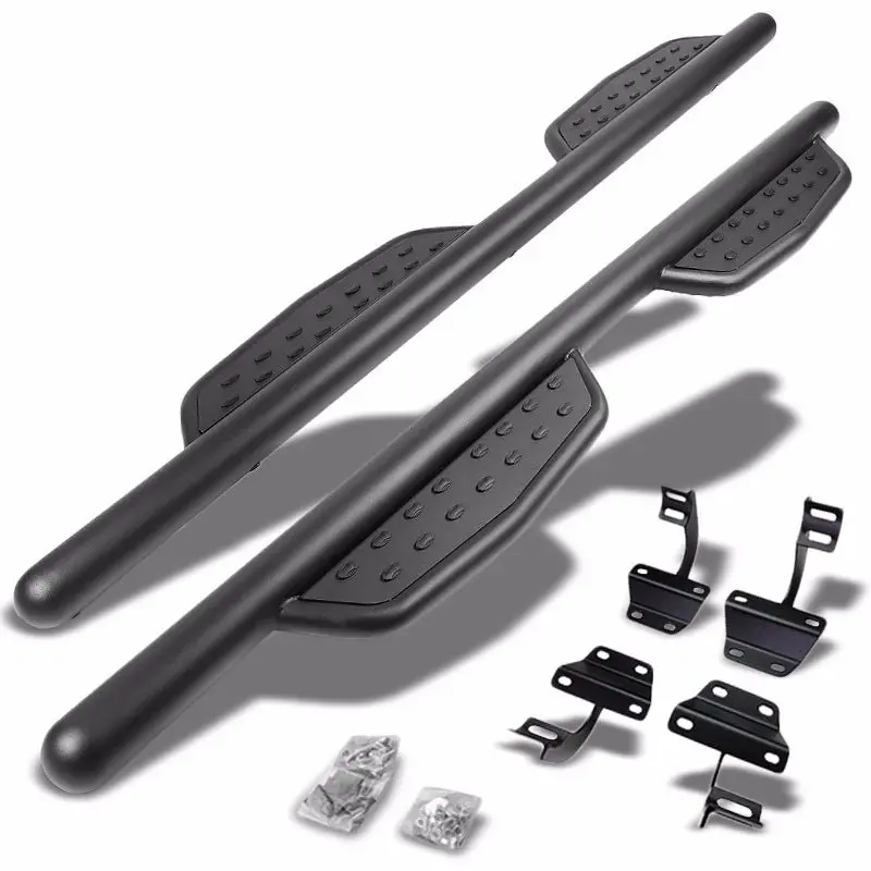 (Straight Sidestep Black) Running Board Nerf Bar For 15+ Ford F-150/17+ F-250 F-350 Super Duty [Extended Cab] 1