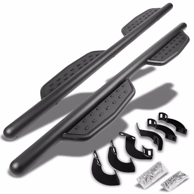 (Straight Sidestep Black) Running Board Nerf Bar For 07-21 Toyota Tundra (Xk50 2Nd Gen) [Extended Cab] 1