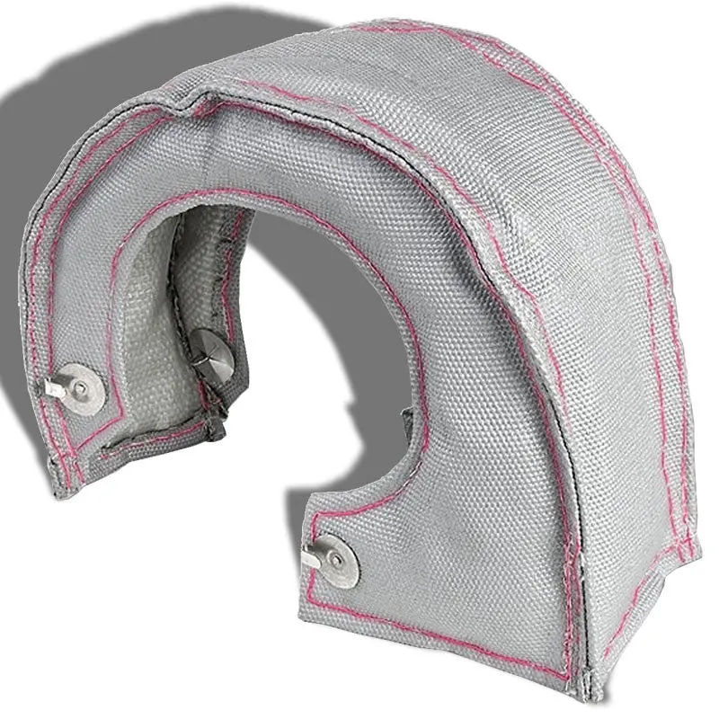Silver/Red Stitch Turbocharger Heat Wrap Blanket For T6/88 Gt40/55 Hx52 Ht60 1