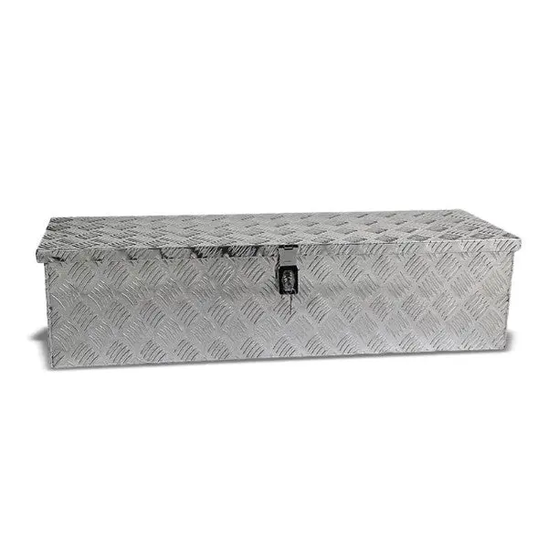 39"X13"X10" Alu Truck/Pickup/Trailer Trunk Utility Storage Flat Tool Box+Lock 1