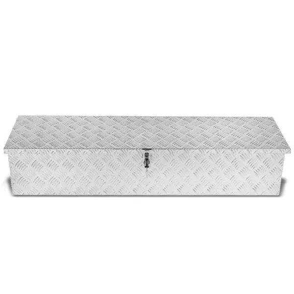 49.5"X13"X10" Alu Truck/Pickup/Trailer Trunk Utility Storage Flat Tool Box+Lock 1