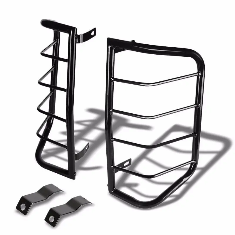 Black Coated Steel Tail Light/Lamp Cage Guard Cover For Nissan 05-16 Frontier 1