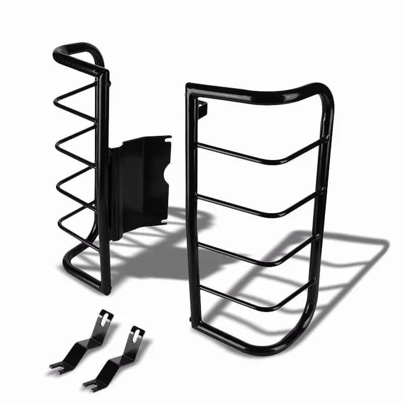 Black Coated Steel Tail Light/Lamp Cage Guard Cover For Hummer 06-10 H3 Gmt 345 1
