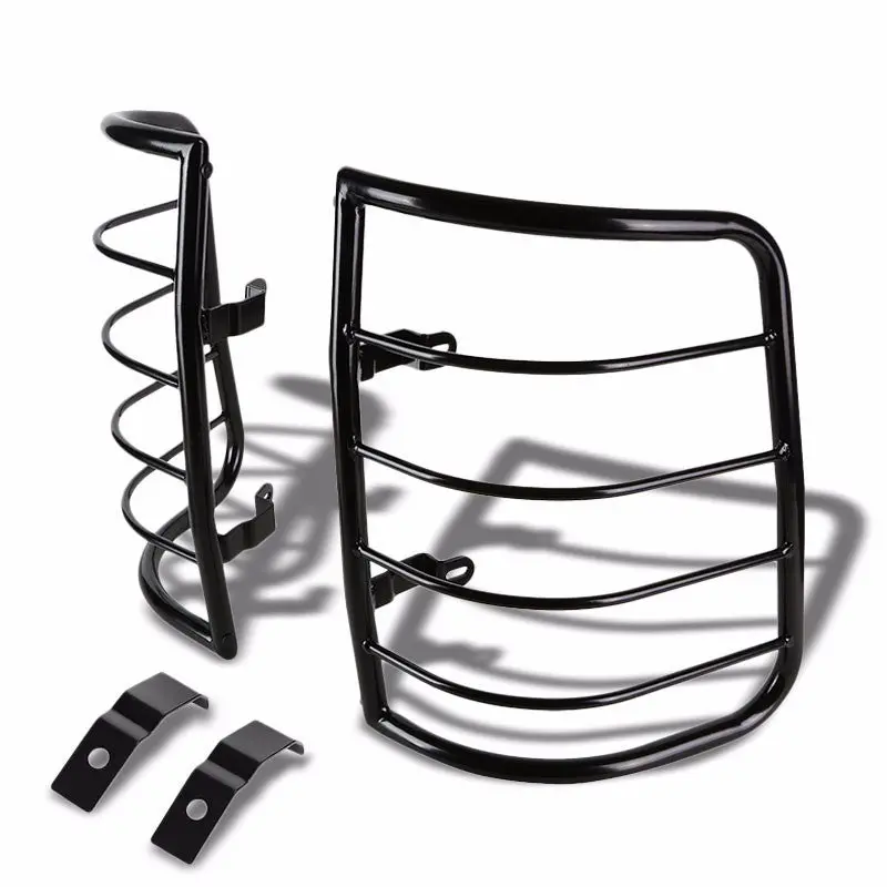 Black Coated Steel Tail Light/Lamp Cage Guard For Dodge 10-16 Ram 1500/2500/3500 1