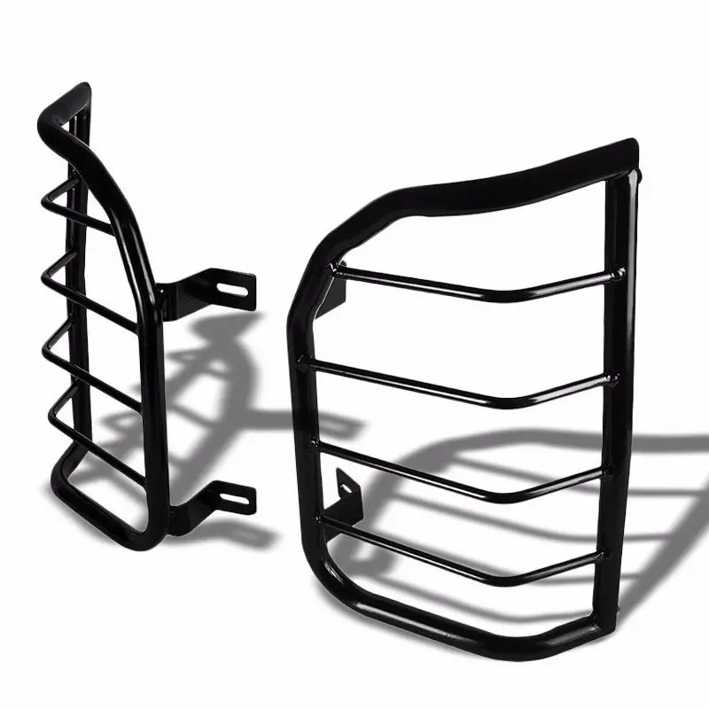 Black Coated Steel Tail Light/Lamp Cage Guard Cover For Nissan 05-12 Pathfinder 1