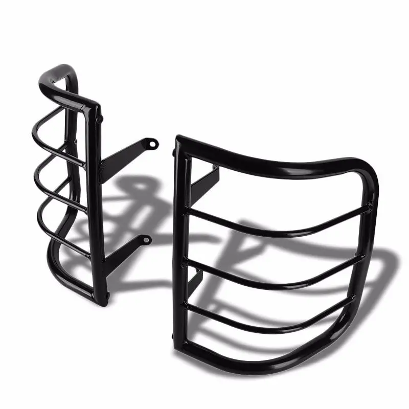 Black Coated Steel Tail Light/Lamp Cage Guard Cover For Nissan 96-04 Pathfinder 1