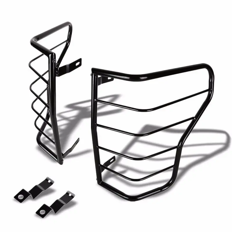 Black Coated Steel Tail Light/Lamp Cage Guard Cover For Toyota 07-13 Tundra 1
