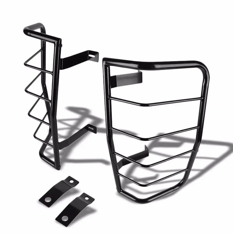 Black Coated Steel Tail Light/Lamp Cage Guard For Chevy/Gmc 07-08 Suburban/Yukon 1