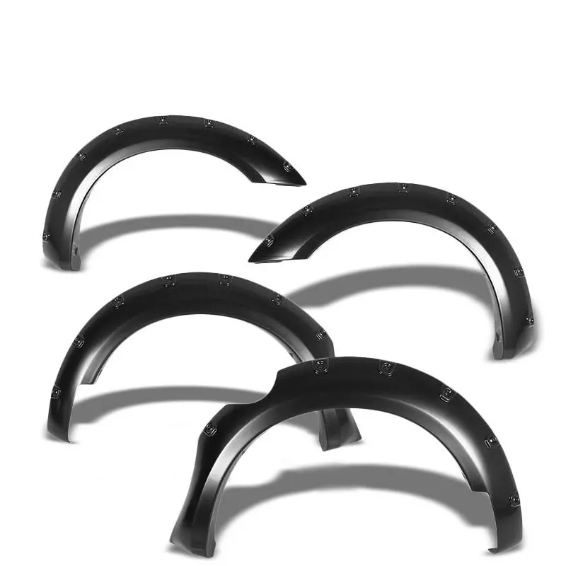 Glossy Black Abs Pocket-Riveted Wheel Fender Flares For 05-12 Frontier 60" Bed 1