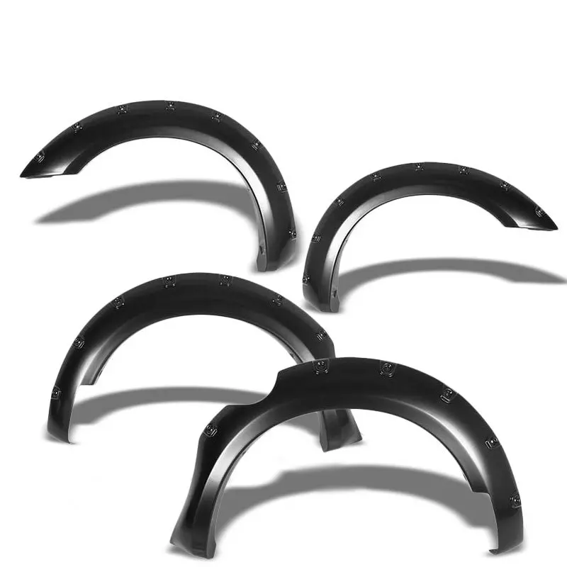 Textured Black Abs Pocket-Riveted Wheel Fender Flares For 05-12 Frontier 60" Bed 1