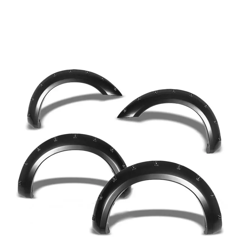 Glossy Black Abs Pocket-Riveted Wheel Fender Flares For 05-12 Frontier 74" Bed 1