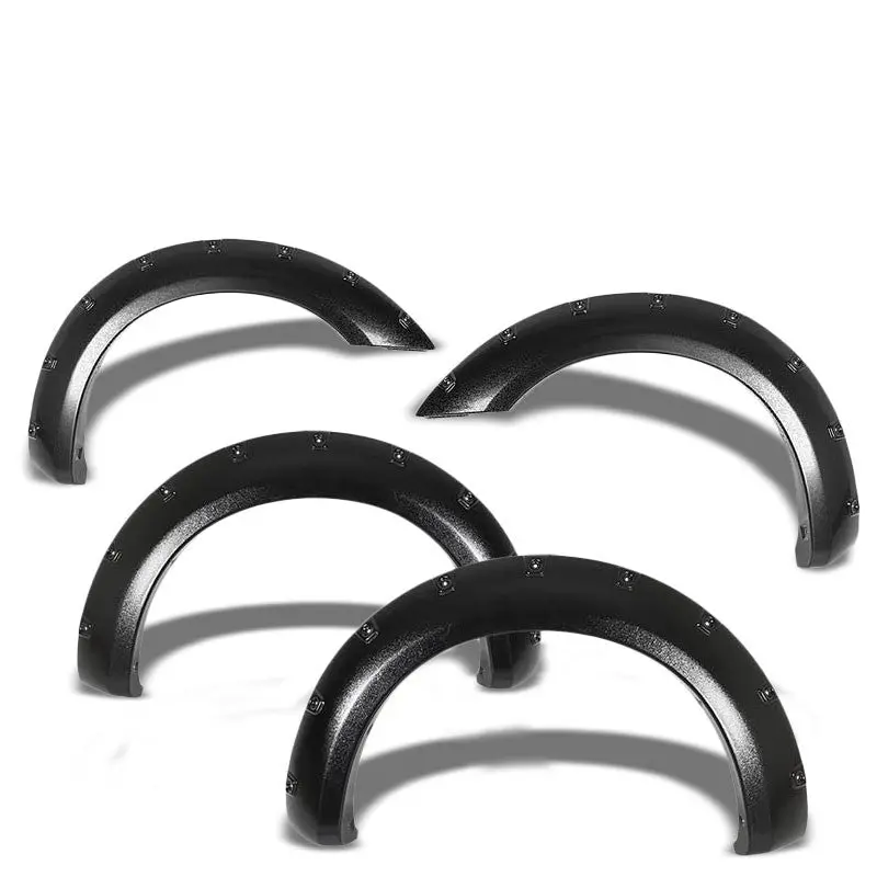 Textured Black Abs Pocket-Riveted Wheel Fender Flares For 05-12 Frontier 74" Bed 1