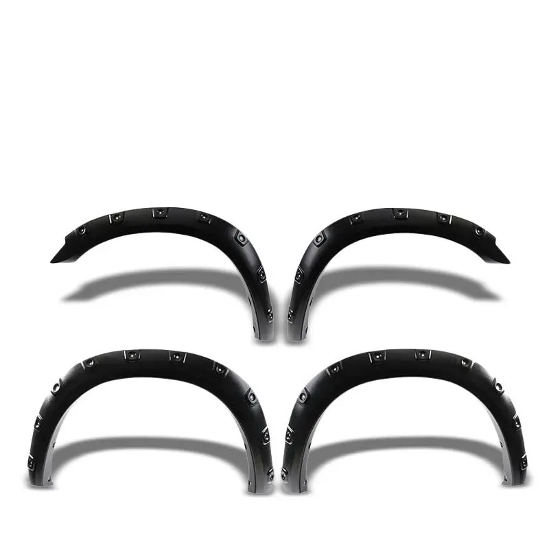 Textured Blackpocket-Rivet Wheel Fender Flare Guard For 11-14 2500 76.8"/96" Bed 1