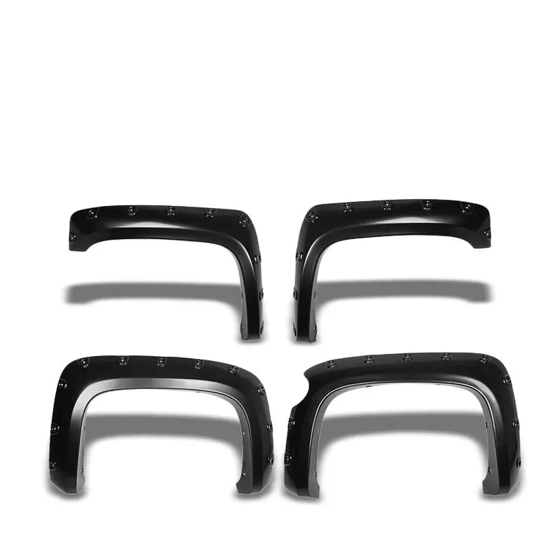 G.Black Pocket-Rivet Wheel Fender Flares For 07-13 Silverado 1500 6.5'/8' Bed 1