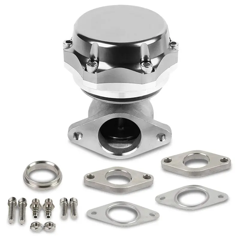 Universal T3 Silver 38Mm Jdm Turbo Manifold Wastegate+Dump Valve+7&13 Psi Spring 1